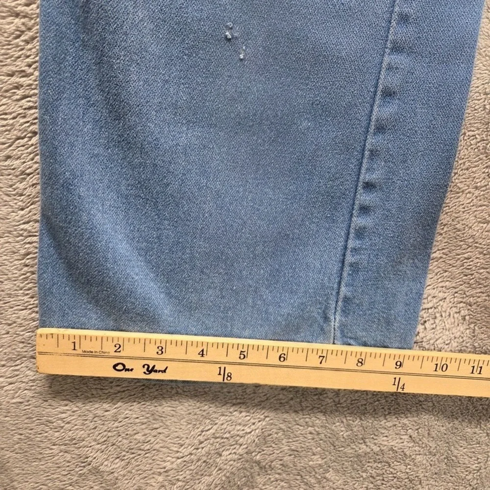 Vintage Wrangler Jeans Mens 34X31 Blue Slim Bootcut Mid Rise Faded Western Denim